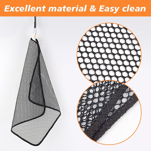 SUNLAND Netted Dish Cloths, No Odor Dishes Scrubber for Kitchen, Fast Drying, 6 Pack, 12Inch x12Inch