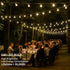 ShineU 60FT G40 Dimmable 27 Bulbs, LED String Lights with Remote, Globe for Patio, Edison Shatterproof Waterproof
