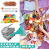 Lunch Bag Insulated Thermal Food Carrier Insulated Double Decker Casserole Carrier for Hot or Cold Food,Insulated Tote Bag for Potluck Cookouts Picnic,Lasagna Holder,Fits 9"x13" Baking Pan,Gray by Uoxfill