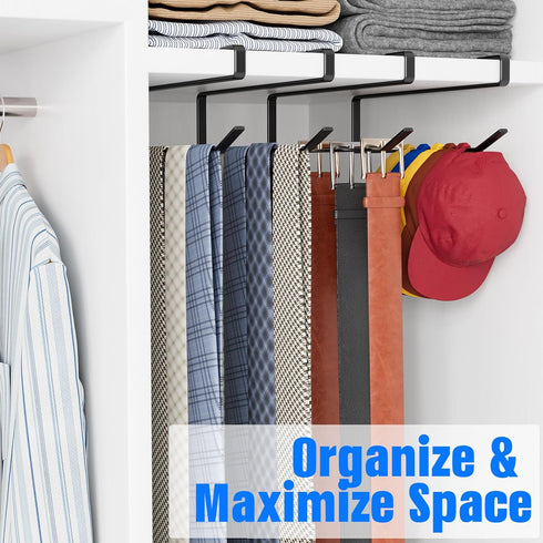 Poerlve Cabinet,6PCS Tumbler Lid Organizer Inside Coffee Mug Holder, Space Saving Cup Rack for Kitchen Storage