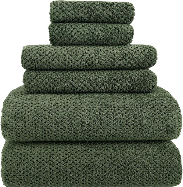 YTYC 29x59 Inch Bath Towels Set of 6 Large, Super Soft Lint