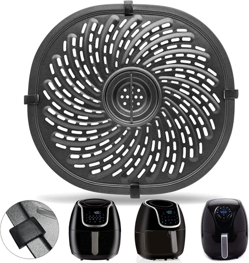 Air Fryer Grill Pan for Power XL Gowise 7QT, Nonstick Coating Crisper Plate, Replacement Parts, Accessories, Enamel