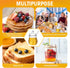 SlZKADY Honey Jar with Dipper and Lid,Glass Honey Pot Container Dispenser,Clear Glass Honey Container for Home