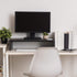 1-Tier Countertop Closet IRIS USA Multi-Purpose PC Monitor Organizer Stand, Stackable Ergonomic Desktop and Riser