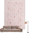 YIHOUSE 5x7 Pink Floral Rug for Bedroom Girls, Washable Area Rugs for