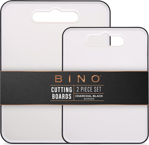 BINO Cutting Board, 2-Piece BPA-Free Plastic Chopping Boards, Large Surface, Dishwasher Safe