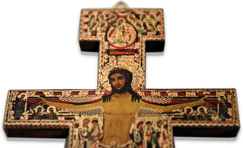 Venerare Deluxe San Damiano Crucifix | Great Catholic Gift for First Holy Communion, Confirmation, Housewarming
