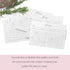 Recipe Cards 4x6 Set of 50 Floral Recipe Cards - Thick Pure White Cardstock for Bridal Showers and Weddings