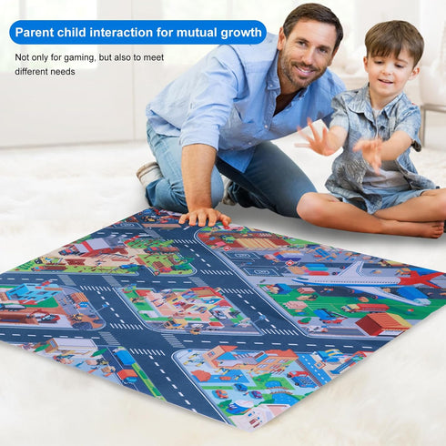 Houkiper Kids Carpet Playmat Rug, Foldable Anti Slip Kids Rug for Playroom, Multiple Themes for Boys and Girls, 70×80CM