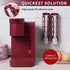 STORAGENIE Coffee Pod Holder for Kerig Kcup, Red Side Mount K Cup Storage Organizer for Small Counters
