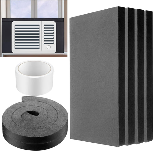 Pangda 4 Pcs Window Air Conditioner Insulated Foam Panels, 17 x 9 x 7/8 Inch, Winter AC Side Surround Panels Kit with