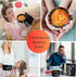 AI LOVE PEACE Ramen Bowl, Large 40 oz Microwave Ramen Cooker, Portable Noodle Bowl for Home Office Dorm Room