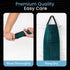 2-Pack 1 1 Japanese Exfoliating Washcloth for Back & Body - Charcoal & Silver Ion Exfoliating Towel with Handles