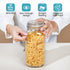 78oz 3 Pack 8 Vtopmart Glass Food Storage Jars with Airtight Clamp Lids, Large Kitchen Canisters for Flour, Cereal