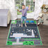 JIFEIFAN 47''/63'' Kids Bedroom Carpet Kids Rug for Playroom, Creative Airport Fun Rug, Soft Kid Play MatCute Kid Room