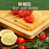 Daniks 100% Organic Bamboo Cutting Board, Heavy Duty Wood Chopping Board, Extra-Thick for Serving, 13x9"