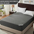 Waterproof Queen Size Mattress Protector - Fitted 6"-18" Deep Pocket, Breathable Bed Cover, Carbon Gray