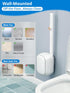 TidyTale Set, 12 Disposable Toilet Cleaner Wand and Holder Wall Mounted Toilet Bowl Brush Kit with Refill Heads