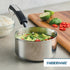 Farberware 1 Quart Brilliance Stainless Steel Saucepan/Saucepot with Side Spouts, Dishwasher Safe