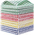 Egles 12 Packs Kitchen Dishcloths 12x12 Inches 100% Cotton Kitchen Dish Cloths