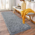 Soft Runner Rugs for Bedroom Hallways, 2x6 Grey Fluffy Shag Throw Area Rug Non Slip for Bedside Dorm Living Room