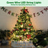 Outdoor Indoor String Lights, 300LED Warm White Fairy Lights 99ft Green Wire Dimmable with Remote Control, Waterproof
