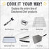 Checkered Chef Baking Sheets for Oven, Quarter Sheet Pan with Stainless Steel Wire Rack, Easy Clean Cookie Sheets,
