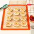 Silicone Baking Mats for 2/3 Size Pan, Non-Stick Baking Sheet Liners for Cookies, Pastries, 15 x 21-inch