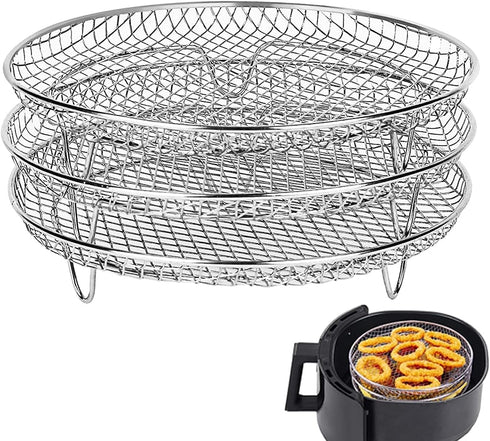 Air Fryer Racks for Gowise USA Airfryer, Ninja AirFryer Accessories, Fit 4.2QT - 5.8QT Air Fryer, Oven, Pressure Cooker