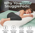Cozy 20x54 Snuggle-Pedic Body Pillow for Adults, Comfort Down Alternative Pregnancy Pillows - Soft, Supportive