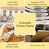 Simply Gourmet Measuring Cups and Spoons Set of 12, 304 Premium Stainless Steel, Stackable Cups Long Handle Spoons for
