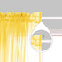 Lemon Yellow and Grey Sunflower Kitchen Curtains - Stylish Window Panels for Home Decor