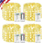4Pack 80FT 240LED Fairy Lights Battery Operated with Remote & Timer |