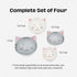 Cat Measuring Cups Set - Stackable Ceramic Baking Measuring Cups, Cute Kitchen Accessories for Cat Lovers