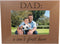 CustomGiftsNow Dad: A Son's First Hero - Natural Alder Wood Engraved Tabletop/Hanging Photo Frame (4x6-inch)