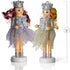 Ornativity Nutcracker Hanging Ornament Figures – Glittered Christmas Mini Wooden Small Ornaments Nutcrackers - 4 Pieces