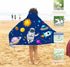 30" 50 Bonsai Tree Spaceman Hooded Beach Towel for Kids, Cute Space Man Bath Towel with Hood, Boy Microfiber Super