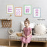 4pcs 8x10 Inches Little Babe Cave Happy Little Soul Boho Nursery Poster Prints for Kids Baby Girls Room Playroom