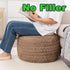 20x14 Inch Asuprui Unstuffed Ottoman Pouf Cover Lightweight Foot Rest, Floor Bean Bag Chair, Storage Pouf for Living