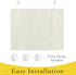 NICETOWN Classroom Door Window Cover, Blackout Shades for Door Windows, Faux Linen French Door Curtain, W8 x L36, 1