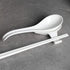 Asian Soup Spoons Set of 6, Ceramic Japanese Ramen Spoons, Dishwasher Safe