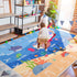 Playroom,59"X39.4" Kids Rugs for ABC Alphabet Whale Kids Rug,Non-Slip Ocean Kid Rug Play Mat,Washable Educational