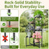 NQW 5 Tall Plant Stand Indoor Outdoor, Corner Metal Flower Pot Stands for Multiple Plants, Tier Heavy Duty Plant Shelf