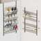 SWTYMIKI Over the Door Shoe Organizer - Adjustable 4 Tier Hanging Shoe