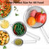 3Pcs Extra Fine Mesh Strainer Set with Handle - Small, Medium, Large Stainless Steel Sieve for Kitchen Baking