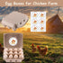 LayHyand 50 Dozen 3x4 12 Count Pcs Vintage Egg Cartons with Labels, Square Egg Basket Blank Natural Paper Pulp