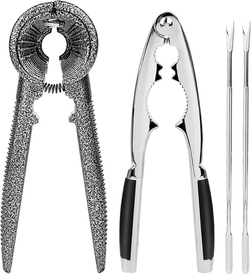 Abuntor Nut Crackers Tools Pecan Cracker, Walnut Clip Heavy Duty Nutcracker With Non-Slip