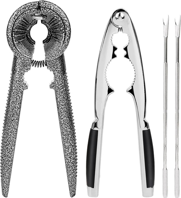 Abuntor Nut Crackers Tools Pecan Cracker, Walnut Clip Heavy Duty Nutcracker With Non-Slip