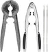 Abuntor Nut Crackers Tools Pecan Cracker, Walnut Clip Heavy Duty Nutcracker With Non-Slip