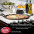 TableCraft CW30118 17" Pre-Seasoned Cast Iron Pizza Pan, Round Baking Pan for Oven or Grill Use